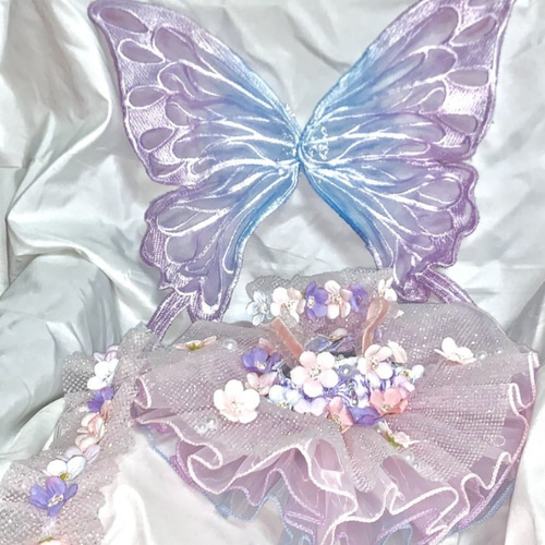 ぬいぐるみ着せ替え服 20cm ぬい服 ぬいぐるみ服 ＜夢の蝶＞ 蝶翼購入