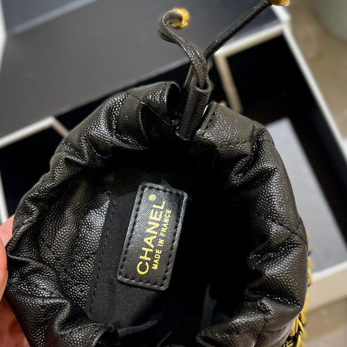 Chanel 23 c新作キャビア牛革バケツ風ショルダーバッグ ショルダー