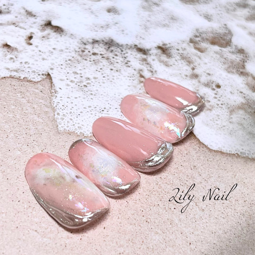 1本違いネイル ネイルチップ（つけ爪） yuki-nail 通販 6305139