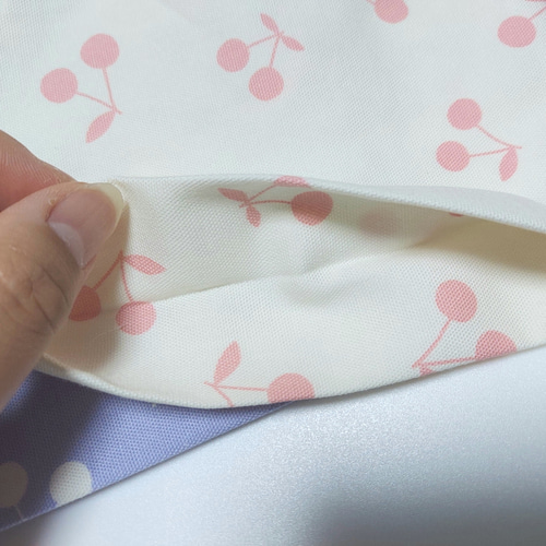 サイズが選べる*巾着袋 コップ袋 お弁当袋 チェリー さくらんぼ スター