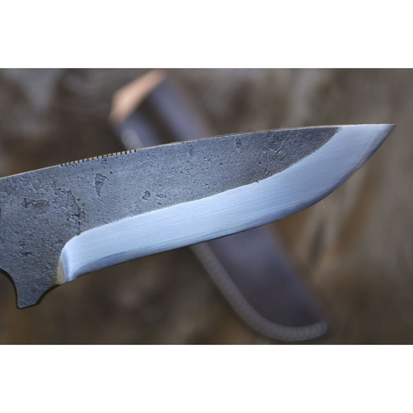 [預訂銷售] Tosa Tan Custom Hunter Skinner 玫瑰木紋全唐手縫牛皮套天然油石飾面 (18cus-0 第2張的照片