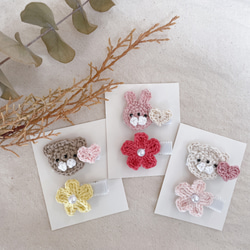 2点セット* ベビーヘアクリップ ベビーヘアピン 赤ちゃんヘア