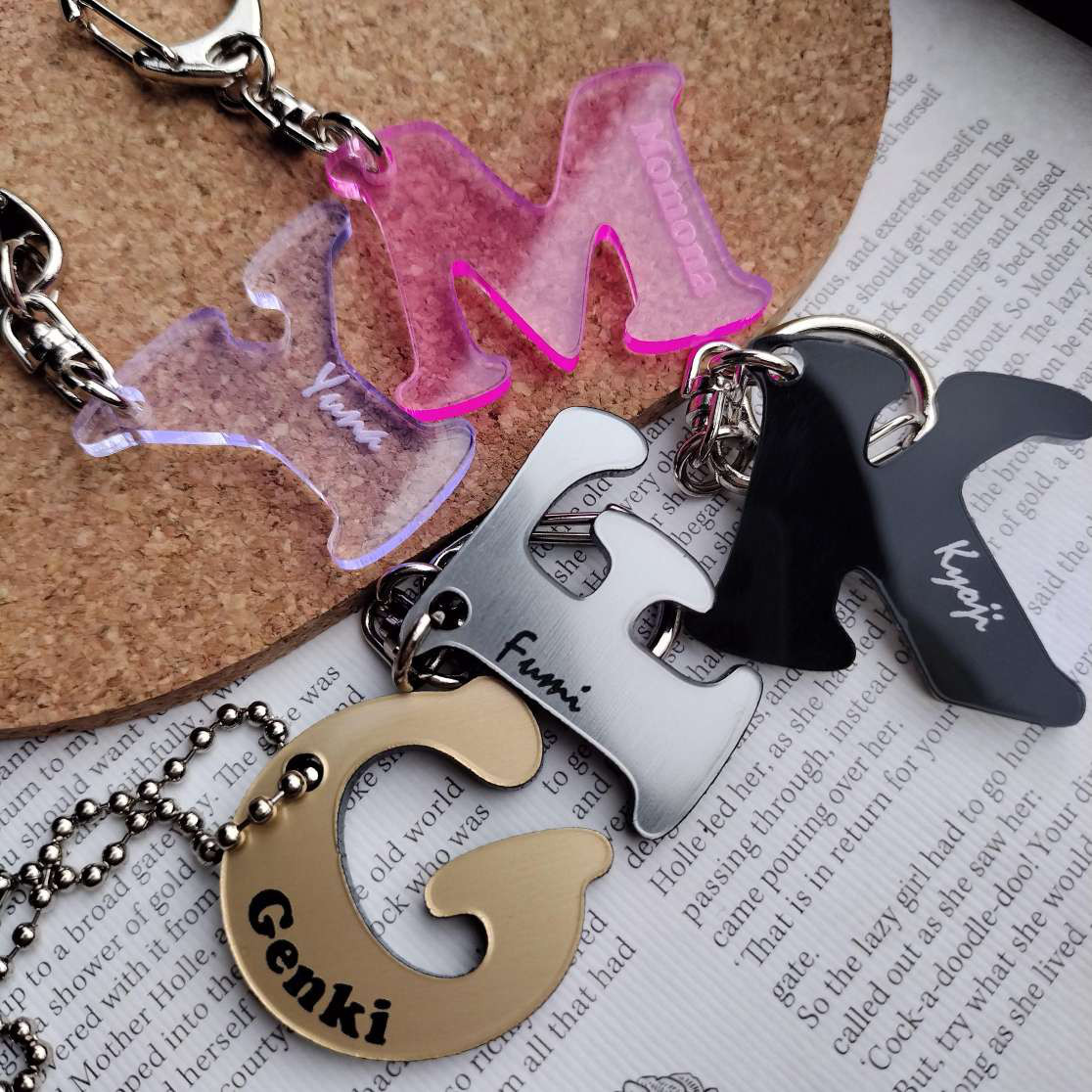 オーダーページ　ネームタグ　ネームキーホルダー　アルファベット　enhypen アルファベット ネームタグ ストラップ 】オーダーページ - メルカリ