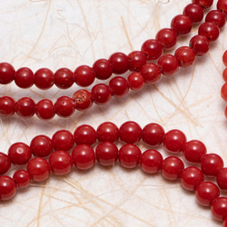 赤珊瑚　本連数珠(ほぼ無傷5mm玉使用) 5枚目の画像