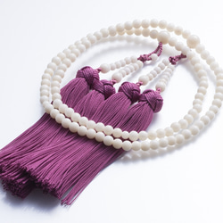 白珊瑚 本連数珠 (ほぼ無傷5mm玉使用) 天然石 宝石珊瑚専門店【珊瑚