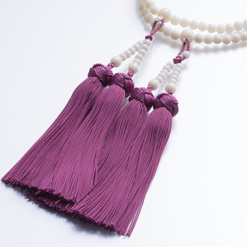 白珊瑚 本連数珠 (ほぼ無傷5mm玉使用) 天然石 宝石珊瑚専門店【珊瑚