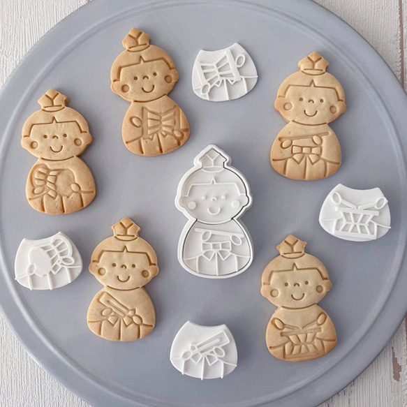 【ひなまつり】五人囃子クッキー型セット・クッキーカッター 1枚目の画像