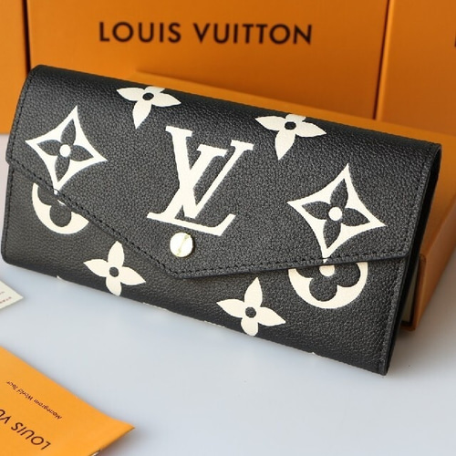 超美品レディース黒 Louis vuittonルイヴィトン さいふ 長財布 長財布