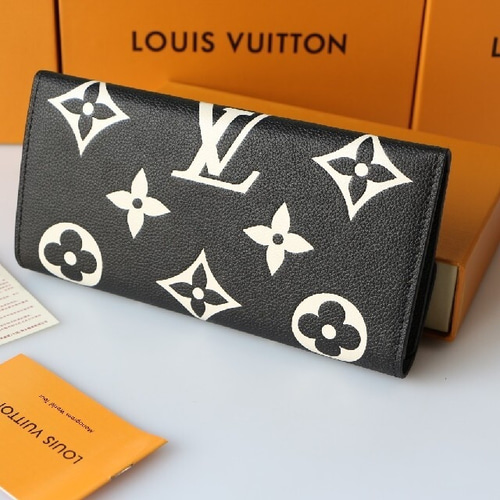 超美品レディース黒 Louis vuittonルイヴィトン さいふ 長財布 長財布