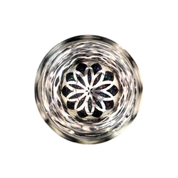 螺鈿花模様・シリンダーグラス[銀袴] 2枚目の画像