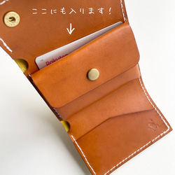 mini wallet 三つ折り財布 コンパクト財布 8枚目の画像