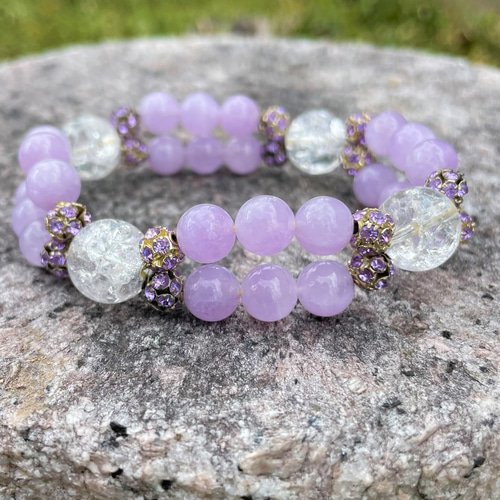 永遠を願うお守りインフィニティブレスレット～ラベンダーアメジスト