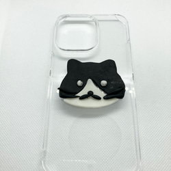 黒ブチの猫のiPhoneケース 8枚目の画像