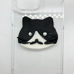 黒ブチの猫のiPhoneケース 16枚目の画像