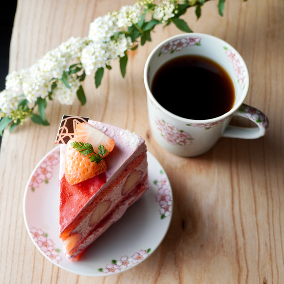 【再販】葉桜紋マグカップ　容量約270ml 7枚目の画像