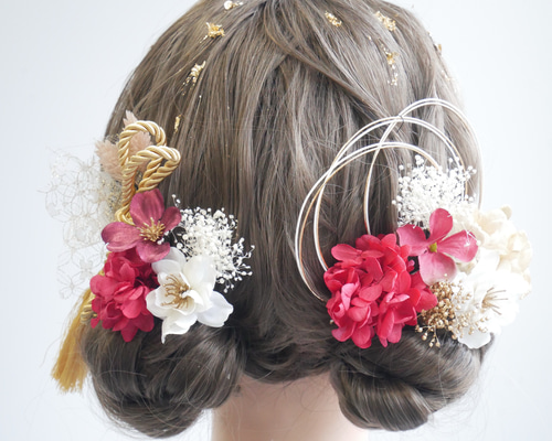 赤黒金★金箔シート 扇子 かんざし タッセル★結婚式 成人式 髪飾りセット 花魁 Amazon.co.jp: ꫛꫀꪝ✧No.1758 豪華ド派手髪飾りセット 成人式