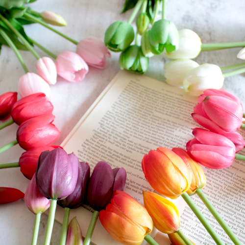 花　アートフラワー　ブーケ　オーニソガラム　チューリップ　プレゼント　造花 花 アートフラワー ブーケ オーニソガラム チューリップ プレゼント