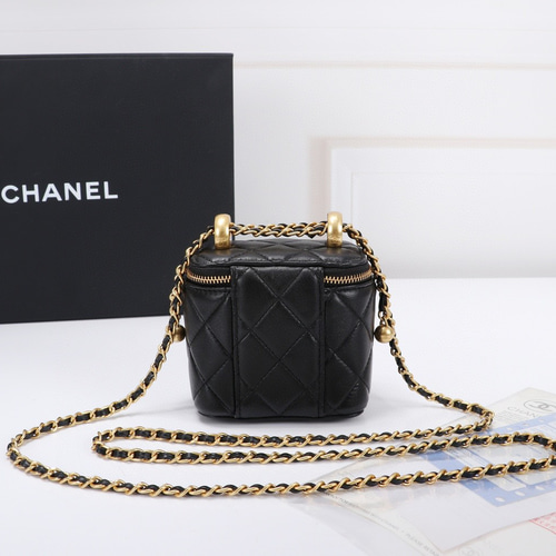 Chanel 2022秋冬新作手提げ化粧小箱コンパクト収納ケースショルダー