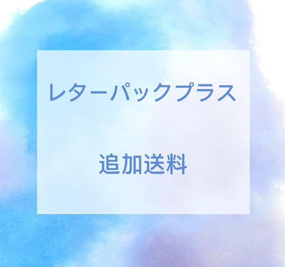 レターパックプラス 追加送料 1枚目の画像