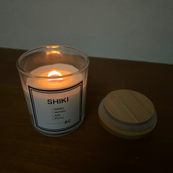 木芯キャンドル SHIKI 〜四季の香りを楽しむキャンドル〜 ソイキャンドル アロマキャンドル ウッドウィックキャンドル 4枚目の画像