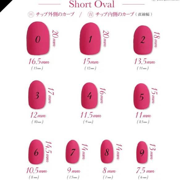 SORAネイルチップの計測用チップ 3枚目の画像