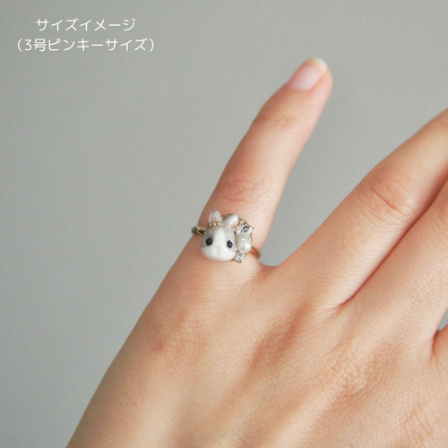 星うさぎリング（たれ耳） 指輪・リング Rie（ﾘｰ） 通販 15421099