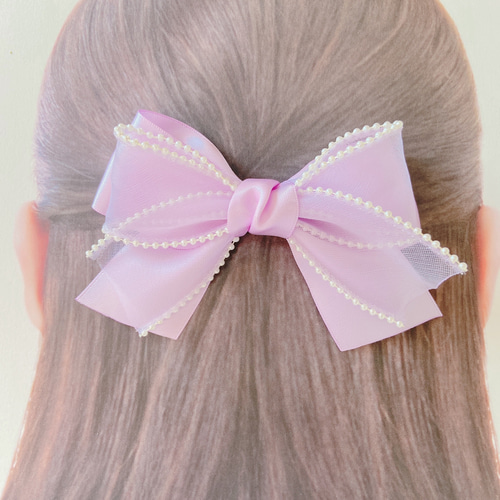 オーガンジーリボンヘアゴム 魔法のステッキ