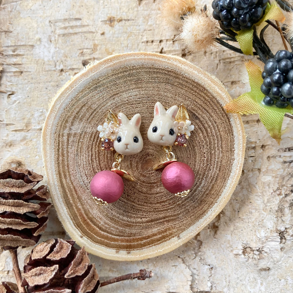 ☆ドーナツと風船が可愛いsweets猫ちゃんピアス☆ 可愛いパーツ屋さん