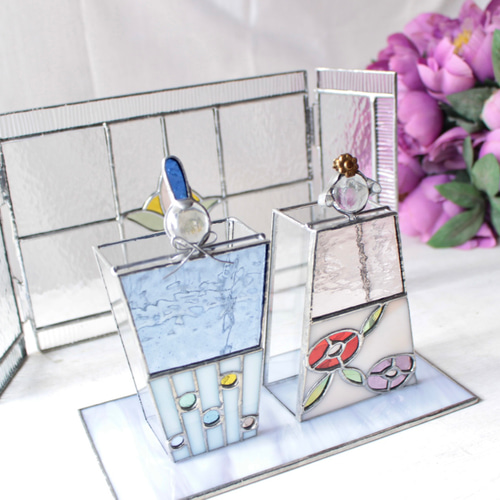 ステンドグラス お雛様 A おひなさま 桃の節句 初節句 ガラス雛