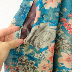 ノスタルジックレーヨンロングスカート（23s-03）ブルー 7枚目の画像