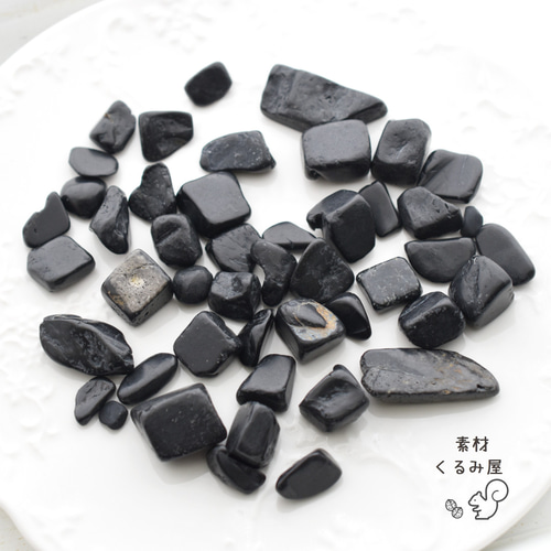 JS-0004 天然石 日本銘石 ブラックシリカ 北海道産 さざれ石 穴なし 10