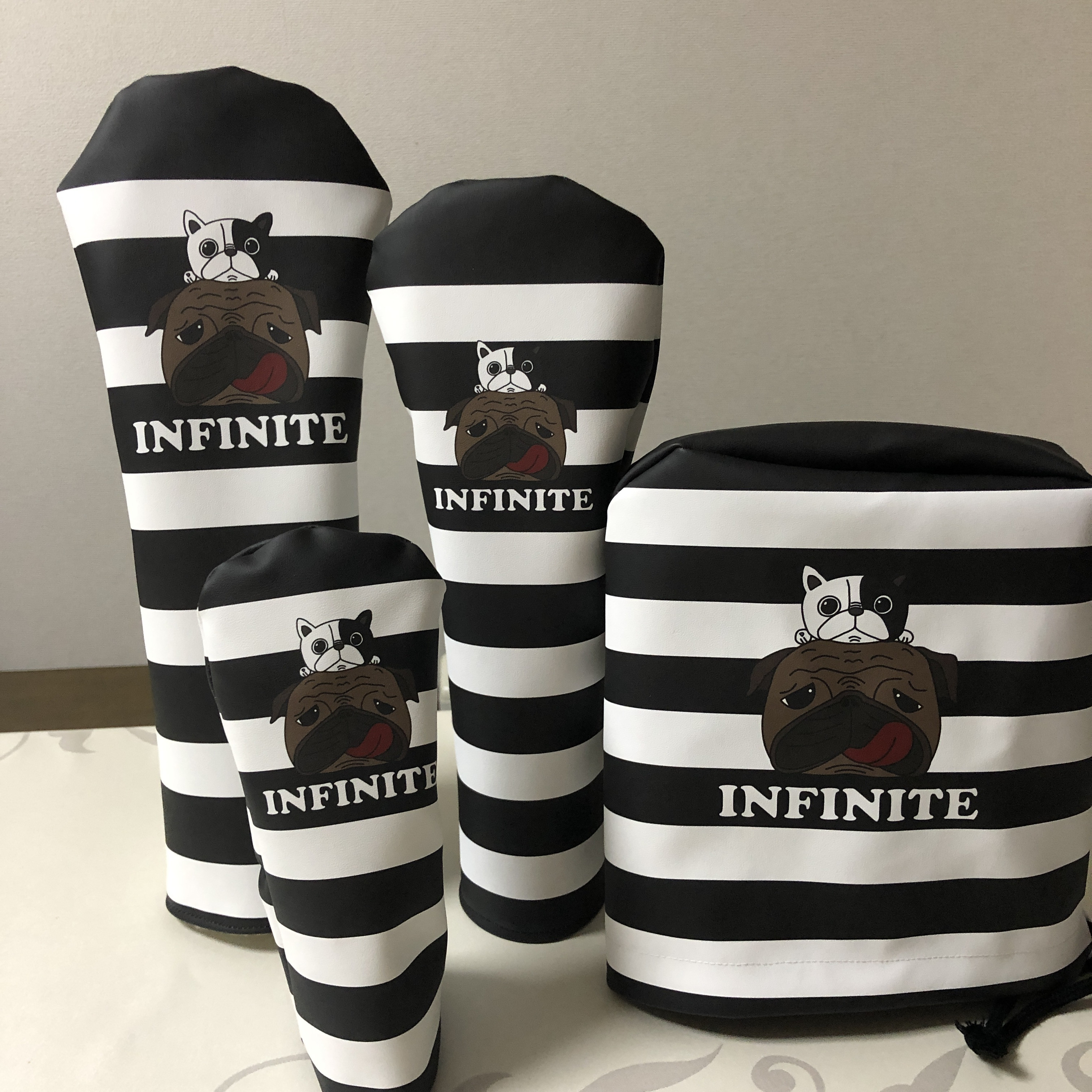 なつ様専用　オリジナルゴルフヘッドカバー４本セット