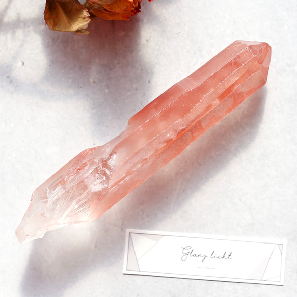 ディープピンクレムリアンシード ディアマンティーナ産 大きめ ワンド 天然石 水晶 鉱物 一点物 2枚目の画像