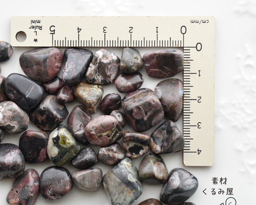JS-0008 天然石 日本銘石 牡丹石 北海道 さざれ石 穴なし 10粒 天然石