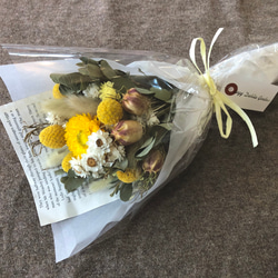 贈り物に… 春色　ドライフラワーの花束 1枚目の画像