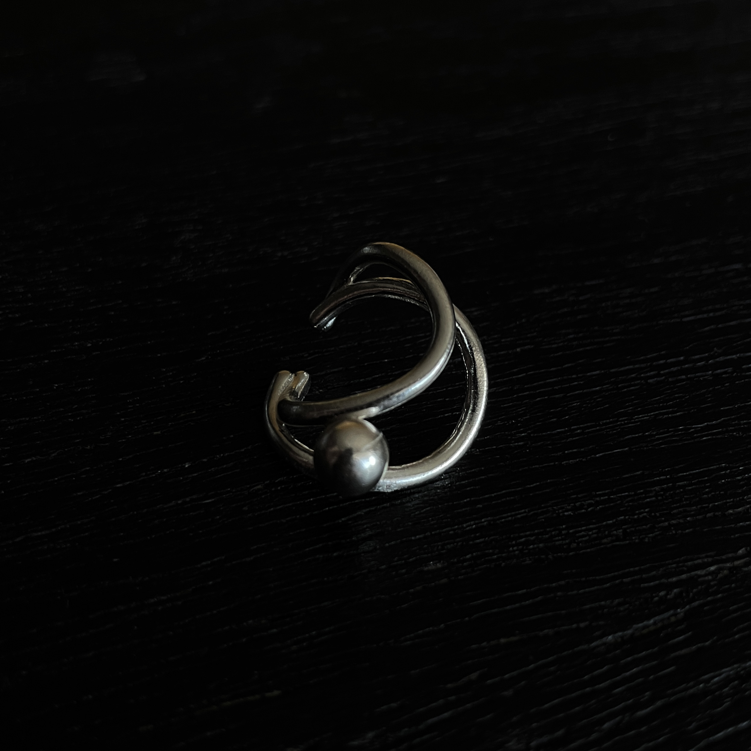 silver earcuff