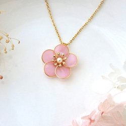 梅の花ネックレス　Plum blossom necklace 7枚目の画像