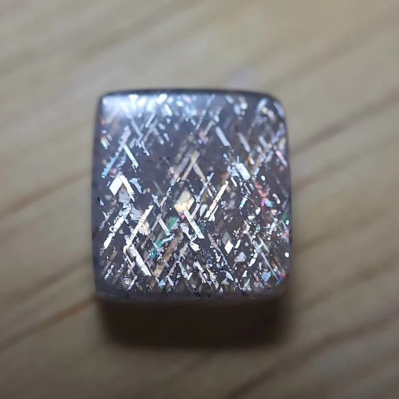 希少石 Rainbow Lattice Sunstone No.8 ルース 1枚目の画像