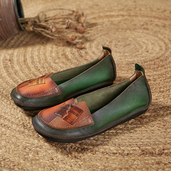 レディースシューズ　本革レザー 靴　手作り　お洒落　ハンドメイド　天然ゴム 普段　柔らかい　履きやすい　SH77　 13枚目の画像