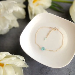 限定数】天然石のチェーンブレスレット □ ゆっくりとした時間