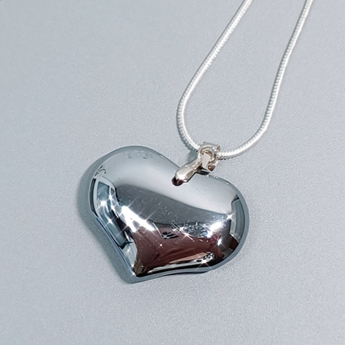 高純度テラヘルツ ハート ペンダント ネックレス ❤︎ silver