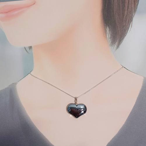 高純度テラヘルツ ハート ペンダント ネックレス ❤︎ silver 925