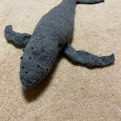 編み海洋生物ザトウクジラ魅力的かわいい編みぐるみ (赤ちゃんサイズ) 1枚目の画像