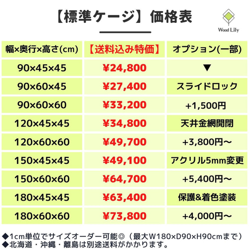 強固な爬虫類「標準ケージ」120×45×45cm #送料無料 #爬虫類