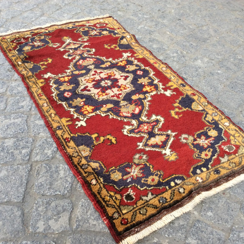 スーパーヴィンテージラグ 手織り絨毯 size:151x92cm 手織りトルコ絨毯 94x51cm ヴィンテージ ラグ カーペット・絨毯・ラグ