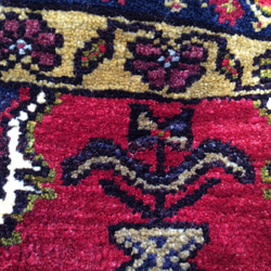 手織りトルコ絨毯 100x50cm ヴィンテージ ラグ 3枚目の画像