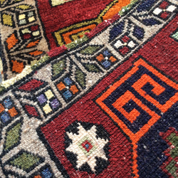 手織りトルコ絨毯 80x44cm ヴィンテージ ラグ 6枚目の画像