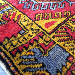 手織りトルコ絨毯 100x60cm ヴィンテージ ラグ 4枚目の画像