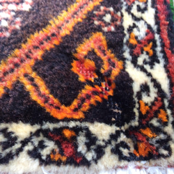 手織りトルコ絨毯 108x50cm ヴィンテージ ラグ 6枚目の画像