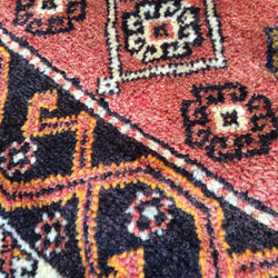 手織りトルコ絨毯 108x50cm ヴィンテージ ラグ 4枚目の画像